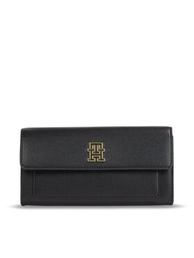 Tommy Hilfiger Tommy Hilfiger Női pénztárca Th Timeless Large Flap AW0AW15257 Fekete