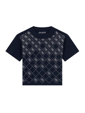 Guess Guess Тишърт J6GI05 K6YW4 Тъмносин Boxy Fit