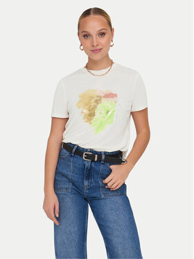 ONLY ONLY Тишърт 15303212 Бял Regular Fit
