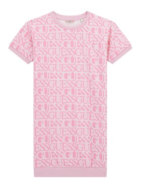 Guess Kids Guess Kids Sukienka 176175 Różowy Classic Fit