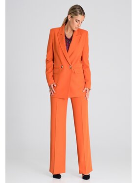 FIGL FIGL Dámske nohavice M949 Oranžová Regular Fit