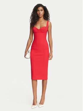 Elisabetta Franchi Elisabetta Franchi Koktejlové šaty AB-002-67E2-V470 Červená Fitted Fit