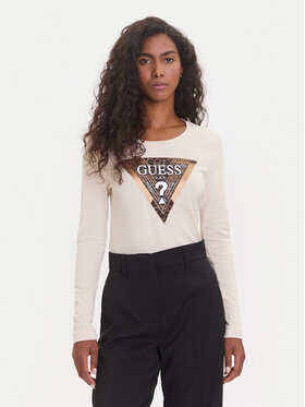 Guess Guess Majica W5BI75 J1314 Bež Regular Fit