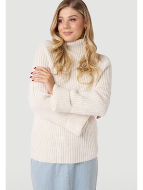 LAURELLA LAURELLA Sweter LAURELLA 6TU021101 Écru Regular Fit