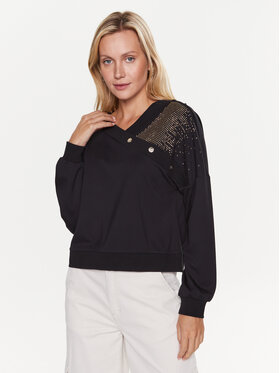 Liu Jo Sport Liu Jo Sport Džemperis TA3042 J5942 Juoda Relaxed Fit