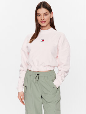 Tommy Jeans Tommy Jeans Pulóver DW0DW15415 Rózsaszín Regular Fit