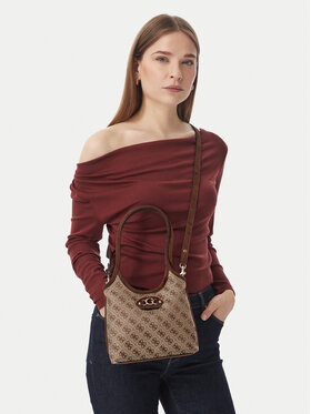 Guess Guess Дамска чанта Samantha Mini HWJG23 13750 Кафяв