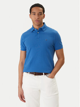 Tommy Hilfiger Tommy Hilfiger Тениска с яка и копчета 1985 MW0MW17770 Син Regular Fit