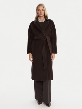 Marella Marella Μάλλινο παλτό English 2523016142 Καφέ Regular Fit