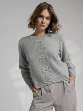 Aleksandra Suska Aleksandra Suska Sweter ESSENTIAL No 3 Szary Comfort Fit