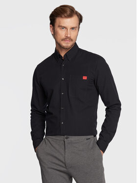 HUGO Hugo Marškiniai Evito 50479302 Juoda Slim Fit