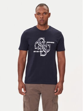 Guess Guess Тишърт M5BI72 I3Z14 Син Slim Fit