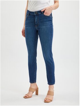 Orsay Orsay Jeansy 311874548000__42 Granatowy Skinny Fit