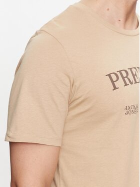 Jack&Jones T-shirt Jprblaalfie 12259673 Smeđa Regular Fit