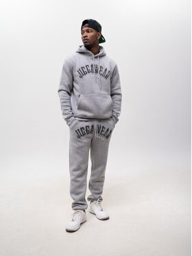 Jigga Wear Jigga Wear Komplet dresowy Do auta na spacer trap las 128771 Szary Regular Fit