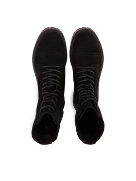 Tommy Jeans Pohodni čevlji Tjm Casual Boot Suede EM0EM01336 Črna