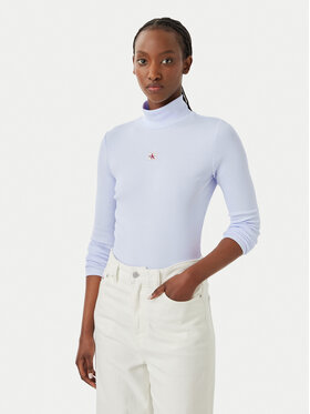 Calvin Klein Jeans Calvin Klein Jeans Krekls ar augstu apkakli LV047D203G Gaiši violeta Slim Fit