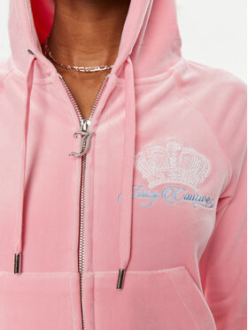 Juicy Couture Majica Dugih Rukava Madison JCWAS23329 Ružičasta Slim Fit