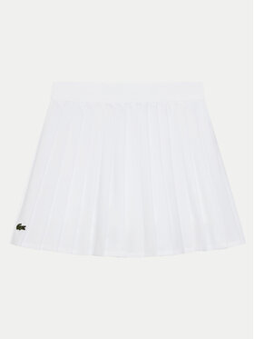 Lacoste Lacoste Gonna plissettata JJ7341 Bianco Regular Fit