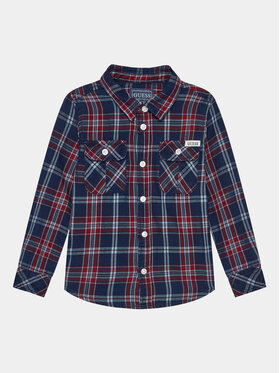 Guess Guess Marškiniai N3BH01 D52G1 Mėlyna Regular Fit