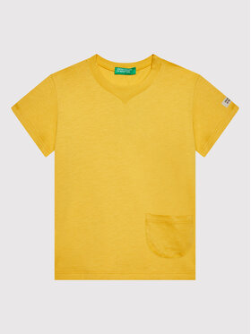United Colors Of Benetton United Colors Of Benetton Тишърт 3I1XG100M Жълт Regular Fit