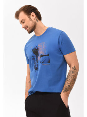 Volcano Volcano T-Shirt T-ROADBIKE Niebieski Regular Fit