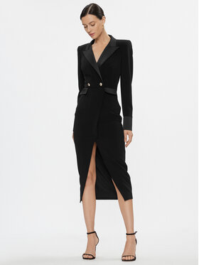 Babylon Babylon Koktejlové šaty T_E00777 Černá Regular Fit