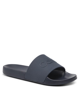 Calvin Klein Calvin Klein Mules / sandales de bain Pool Slide Rubber HM0HM00636 Bleu marine
