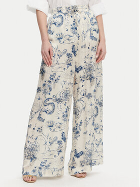 Fracomina Fracomina Pantaloni din material FJ25SV3004W451N4 Albastru Relaxed Fit