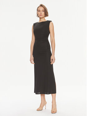 TWINSET TWINSET Kokteilinė suknelė 241TE2057 Juoda Regular Fit