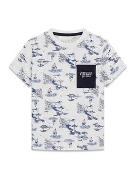 Guess Guess Tricou N6GI03 K8HM4 Alb Regular Fit