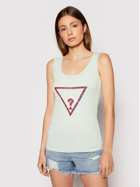 Guess Guess Top Olympia W1YP49 K1811 Grün Slim Fit