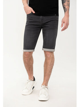 Volcano Volcano Szorty jeansowe D-MEXT Szary Regular Fit