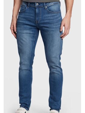 Pepe Jeans Pepe Jeans Kalhoty z materiálu PM206321WN72 000 Modrá Relaxed Fit