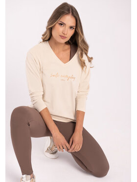 Volcano Volcano Longsleeve L17220-W24 Biały Regular Fit