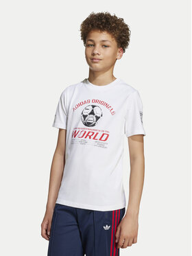 adidas adidas T-Shirt Graphic JV7694 Λευκό Regular Fit