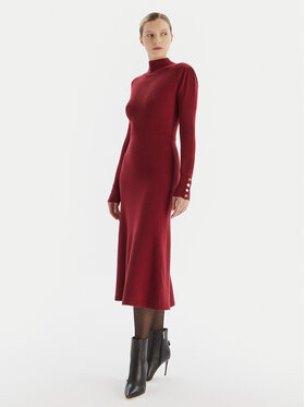 Artigli Artigli Pletena obleka ACAB003090 Bordo rdeča Regular Fit