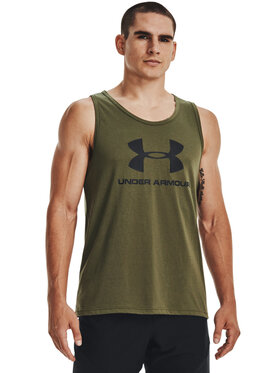 Under Armour Under Armour Funkční tričko UA SPORTSTYLE LOGO TANK 1329589 Khaki Regular Fit