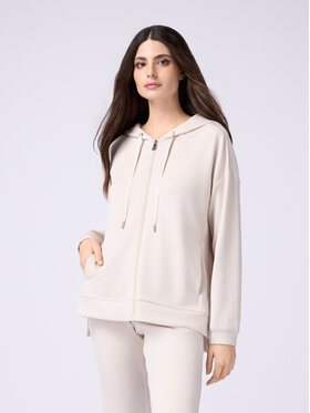 Oltre Oltre Felpa G913J003951N002 Écru Regular Fit