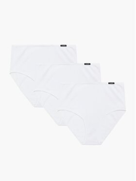 Atlantic Atlantic Figi klasyczne z wysokim stanem flat elastic maxi Biały