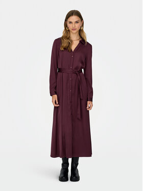 ONLY ONLY Haljina košulja Mika 15361725 Tamnocrvena Regular Fit