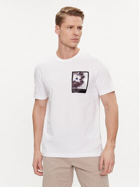 Calvin Klein Calvin Klein T-shirt Framed Flower Graphic K10K112492 Bijela Regular Fit