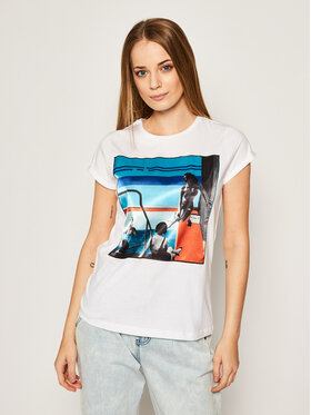 iBlues iBlues T-shirt Dada 79710902200 Bijela Regular Fit