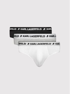 KARL LAGERFELD KARL LAGERFELD Набір з 3 пар сліпів Logo 211M2103 Кольоровий
