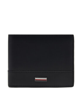 Tommy Hilfiger Tommy Hilfiger Liels vīriešu maks Th Corp Mini Cc Wallet AM0AM13244 Melns