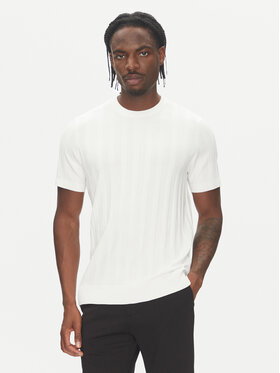 Lindbergh Lindbergh Pulover 30-804064 Alb Relaxed Fit