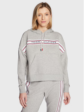 Tommy Hilfiger Tommy Hilfiger Mikina UW0UW04060 Sivá Relaxed Fit