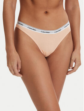 Calvin Klein Underwear Calvin Klein Underwear Stringi 000QD5043E Pomarańczowy
