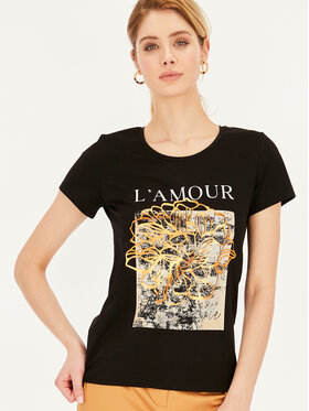 L’AF L’AF T-Shirt Lola Czarny Basic Fit