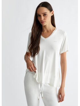 Liu Jo Liu Jo T-Shirt TF4174JS36010607 Biały Regular Fit
